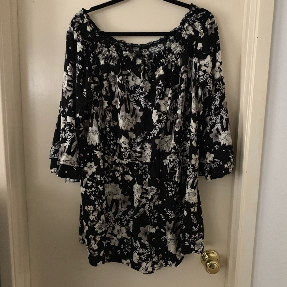 Floral print romper